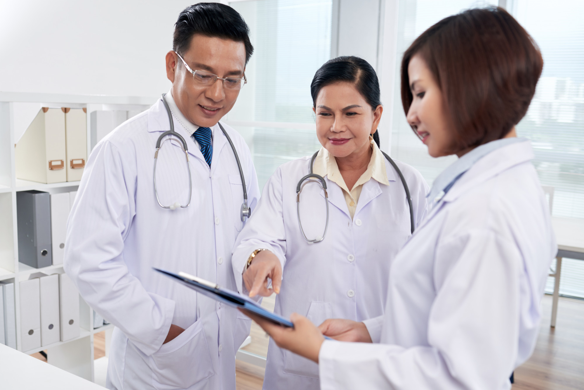 Medical students in a Chinese hospital